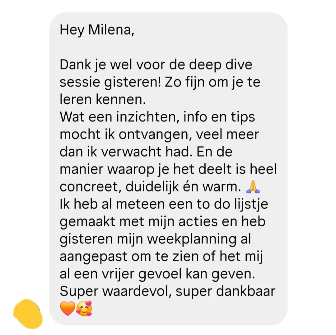 Review van een ondernemer over business reading met Milena Bandino