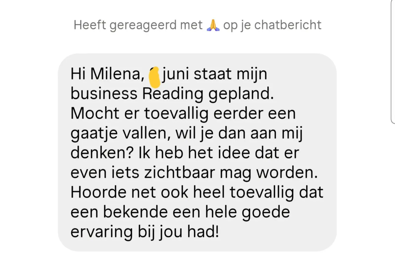 Review van een ondernemer over business reading met Milena Bandino